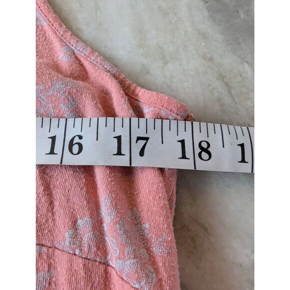 Charter Club Intimates Nightgown Women's Small Coral Floral Cotton Sleeveless - Picture 8 of 9